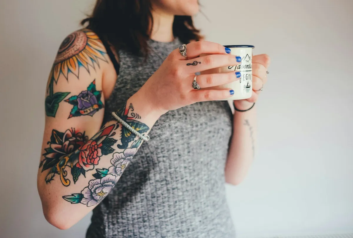 Woman with tattoos