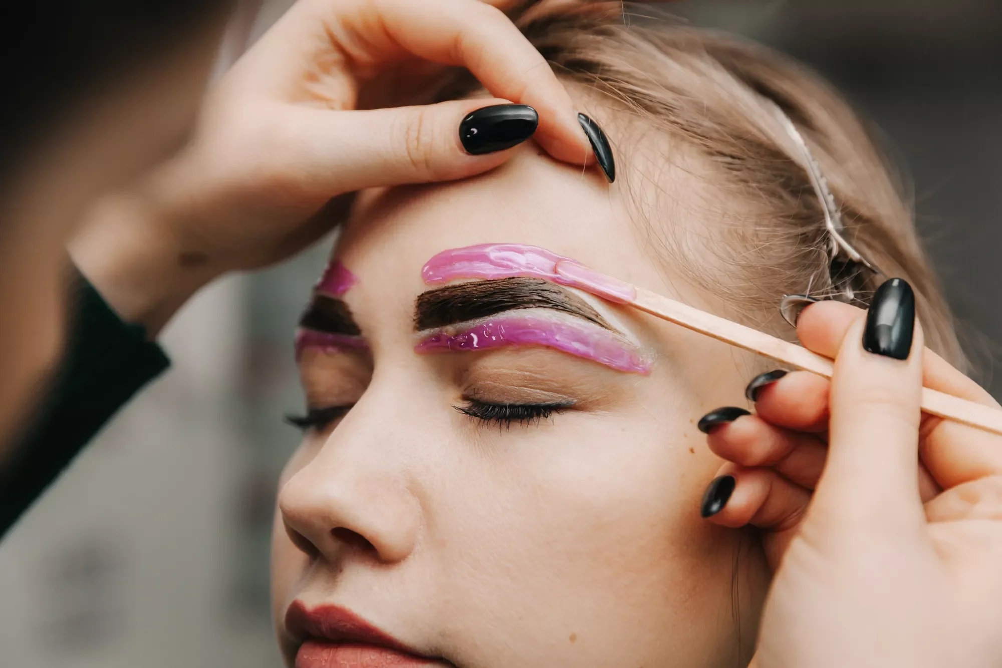 Eyebrow waxing consultation
